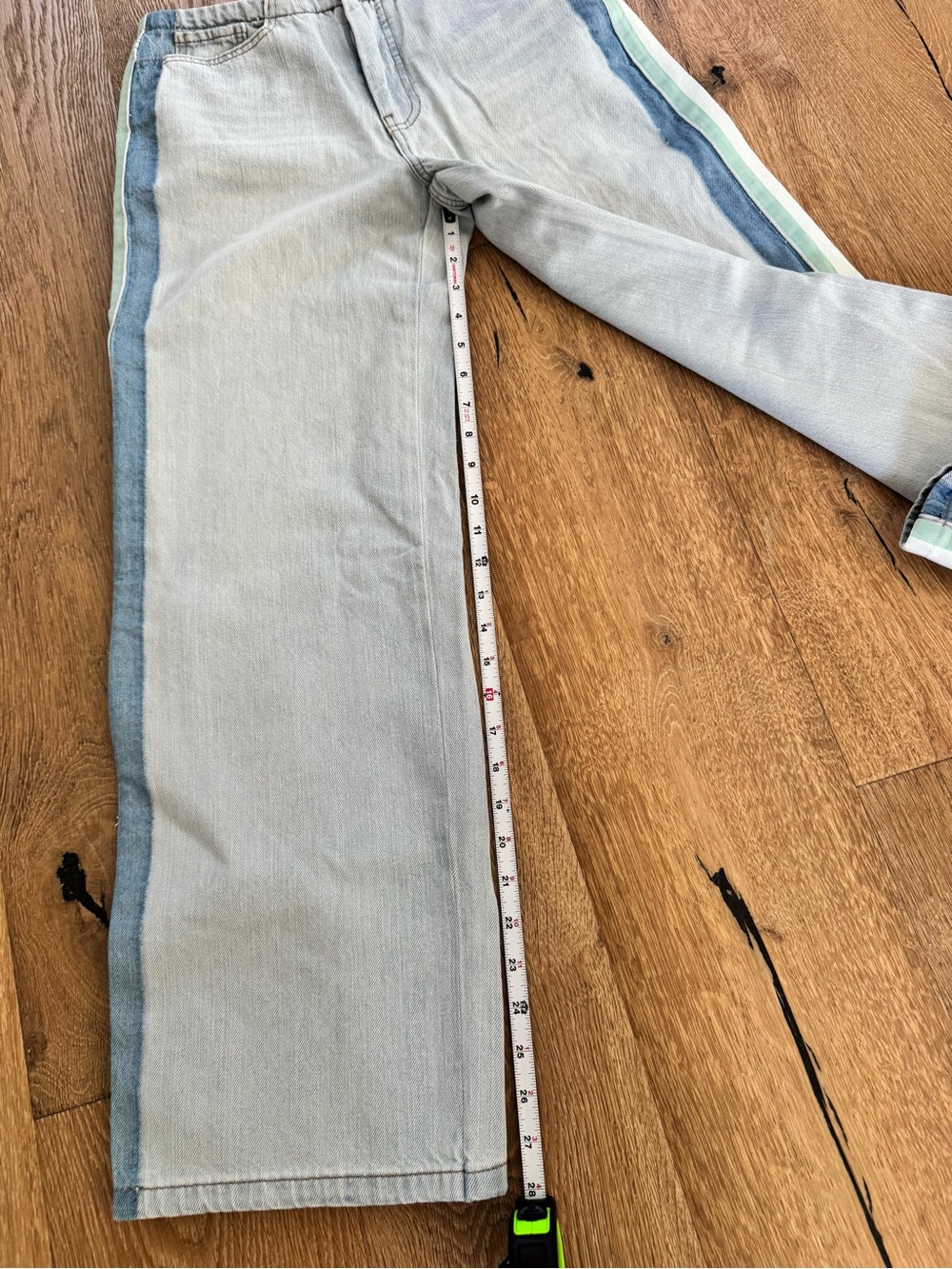 Pilcro Light Blue Wide-Leg Denim Jeans - Picture 13 of 16